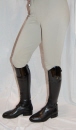 Equestrian Ladies Front Zip Breeches-Color: Fawn 