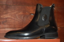 Deniro Adriano Short Boot Back Zipper&Snap Elastic/leather&Lining is grain calfskin