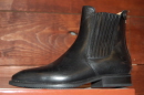 Deniro Claudio Short Boot Rear Zipp &Snap&Accordion Panels/leather&Lining is grain calfskin