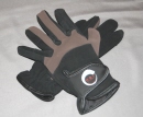 Gloves Brown&Black Velvety Nu buck-Velcro Closure