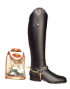 Equestrian Spur with leathers in an Elegant Gift Bag